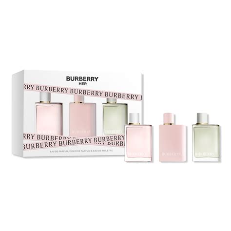 mini her collection 3 piece gift set burberry|Burberry Her Mini Collection 3.